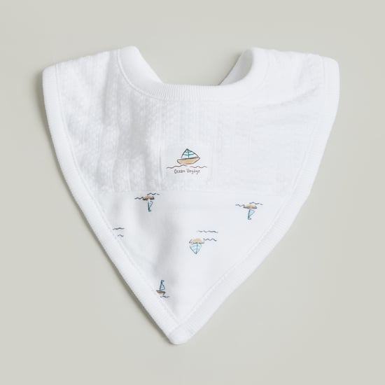 Giggles Nautical Print Bib