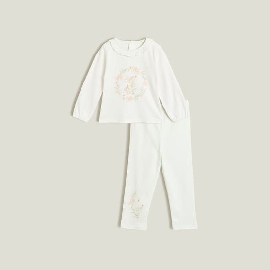 Giggles Printed Top and Pyjama Set