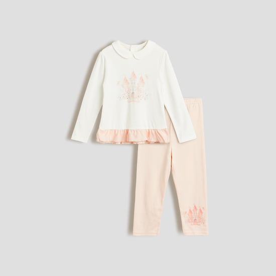 Giggles Printed Top and Pyjamas Set