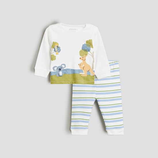 Juniors Applique T-shirt and Pyjama Set