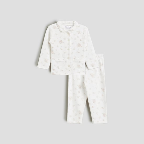 Juniors Printed Shirt with Pyjamas Set