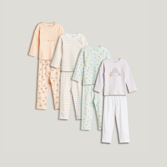 Juniors Assorted T-shirt and Pyjamas Set - Pack of 4