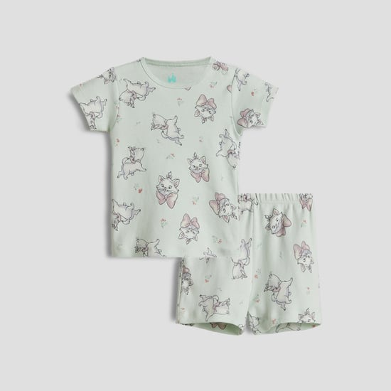 Juniors Marie Print T-shirt and Shorts Set
