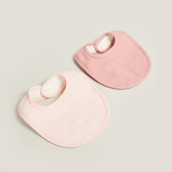 Giggles Solid Bibs - Pack of 2
