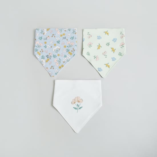 Juniors Floral Print Bib - Set of 3