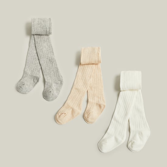 Juniors Ribbed Tights - Set of 3