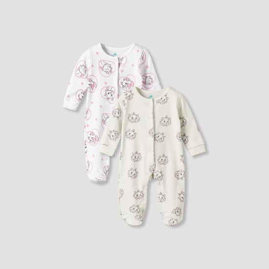 Juniors Marie Print Sleepsuits - Pack of 2