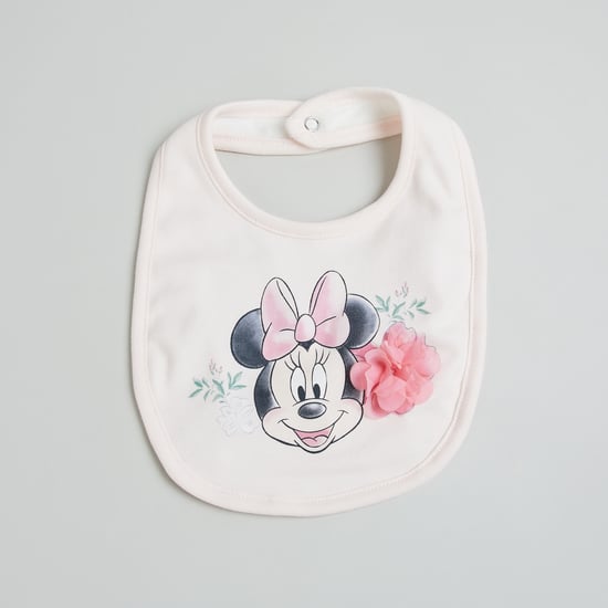 Juniors Minnie Mouse Print Bib