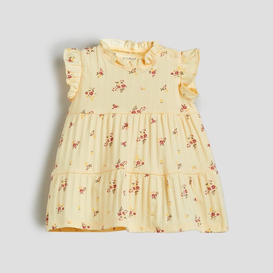 Juniors Floral Printed A-Line Dress