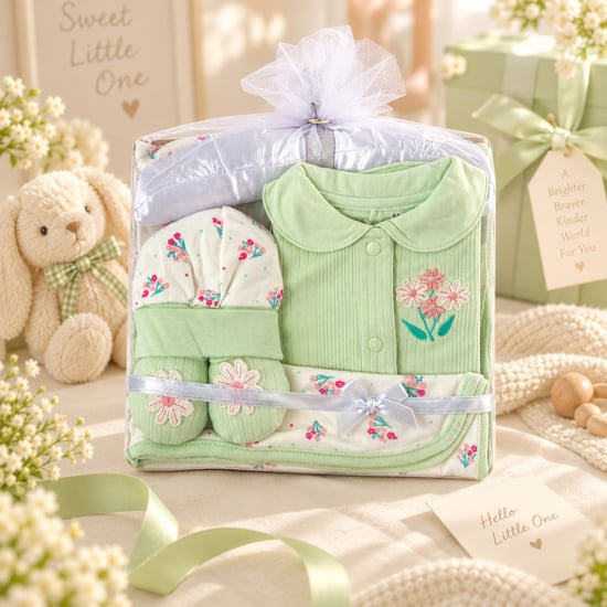 Juniors Floral Print Clothing Gift Set - Pack of 5