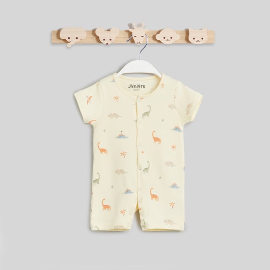 Juniors Printed Rompers with Snap Button