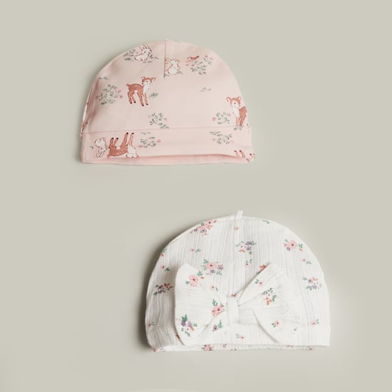 Juniors Printed Beanie - Pack of 2