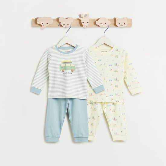 Juniors Assorted T-shirt and Pyjamas Set - Pack of 2