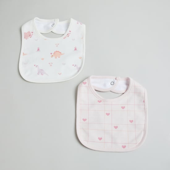 Juniors Printed Baby Bib - Set of 2