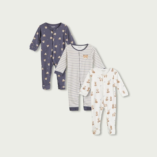 Juniors Assorted Sleepsuit - Set of 3