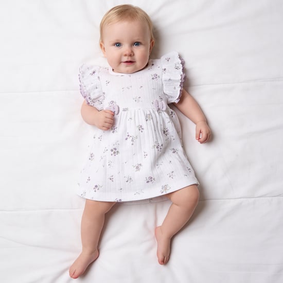Juniors Floral Print A-Line Dress