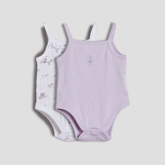 Juniors Assorted Strappy Bodysuits - Pack of 2