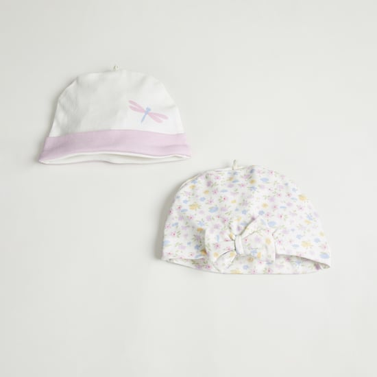 Juniors Printed Beanies - Pack of 2