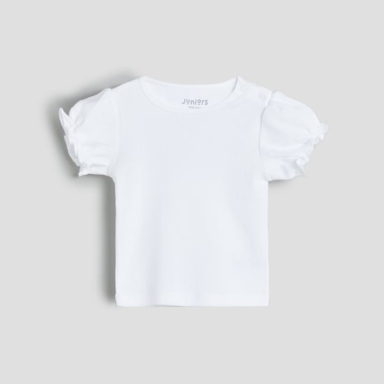 Juniors Printed Dungaree and T-shirt Set