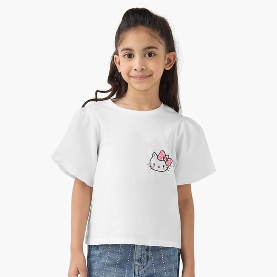 Juniors Hello Kitty Print T-shirt