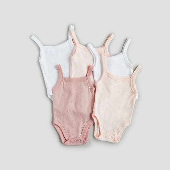 Juniors Heart Knit Bodysuit - Set of 5