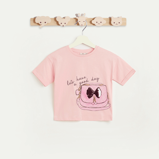 Juniors Sequined T-shirt
