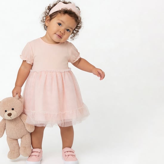 Giggles Butterfly Applique Dress and Headband