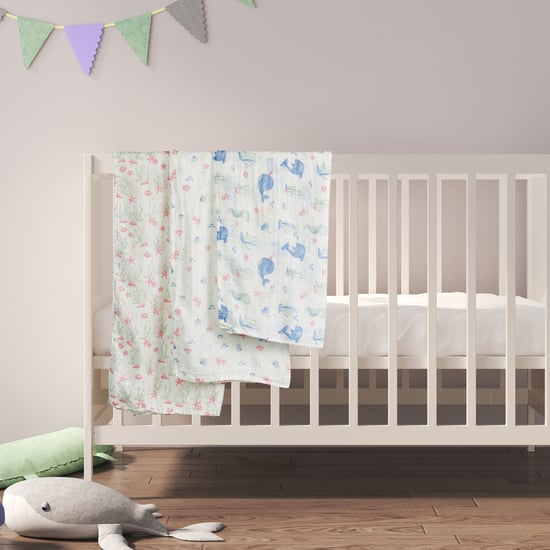 Giggles Printed Muslin Swaddle Blanket - Pack of 3