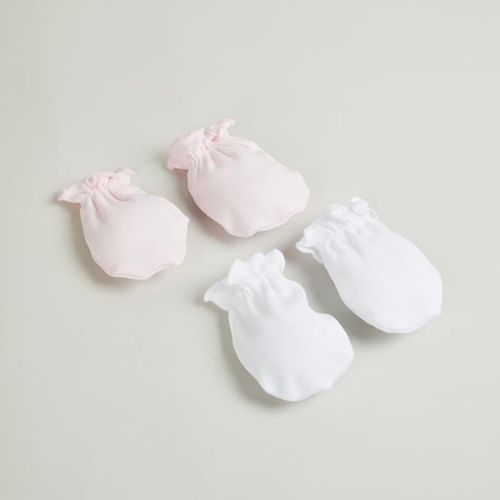 Juniors Solid Mittens - Pack of 2