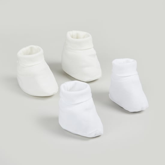 Juniors Solid Booties - Pack of 2