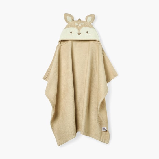 Juniors Deer Applique Hooded Towel - 68x94 cm