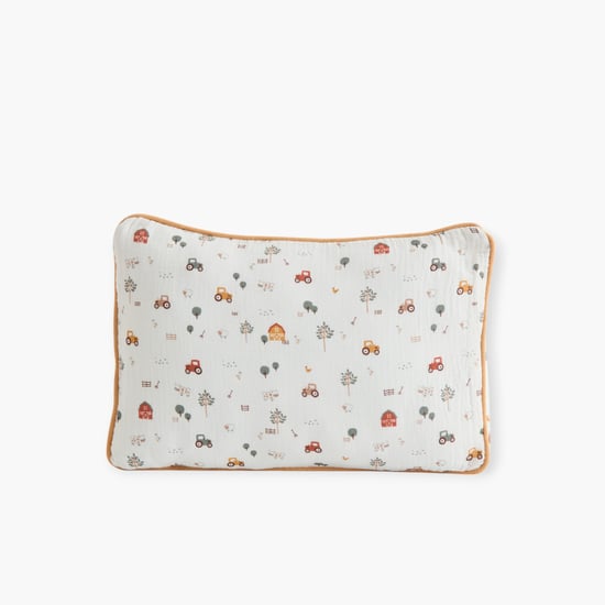 Juniors Muslin Printed Baby Pillow