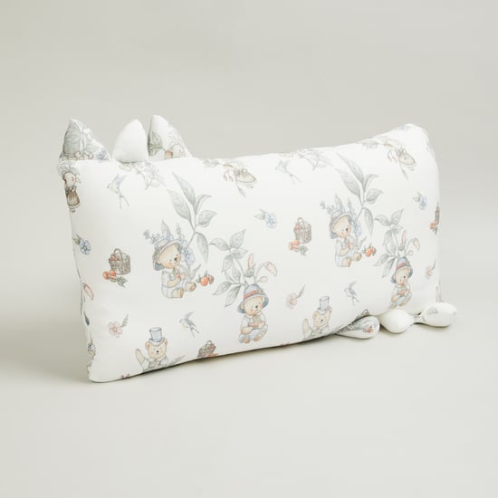 Giggles Bear Print Baby Pillow