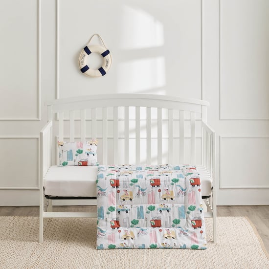 Juniors Dinosaur Print Baby Bedding Set - 90 x 130 cm