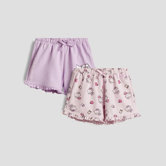 Juniors Hello Kitty Print Shorts - Pack of 2