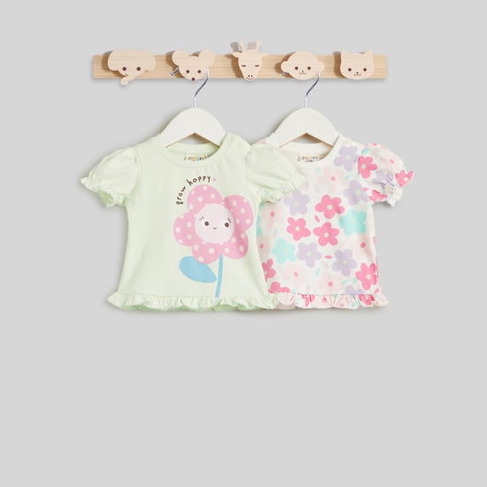 Juniors Printed T-shirt - Set of 2
