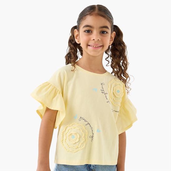 Juniors Crochet T-shirt