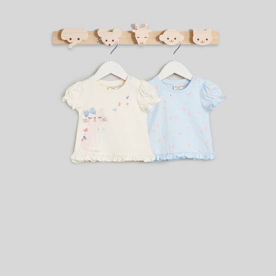 Juniors Printed T-shirt - Set of 2