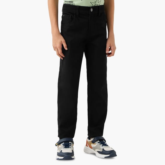 Juniors Solid Slim Fit Jeans