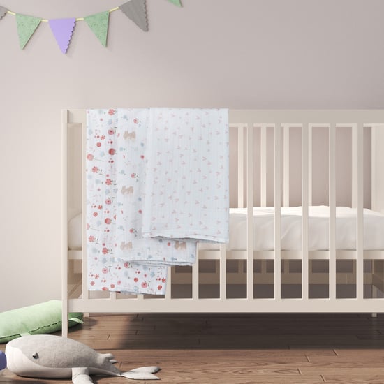 Juniors Printed Muslin Swaddle Blanket - Pack of 3