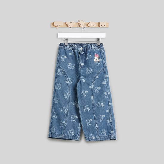 Juniors Minnie Mouse Print Jeans