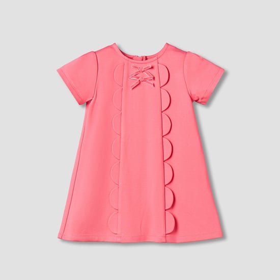 Juniors Solid A-line Dress