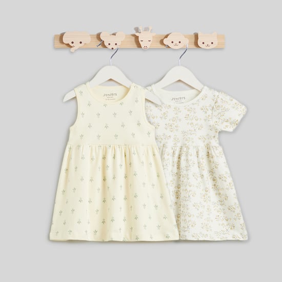 Juniors Printed A-line Dress - Pack of 2