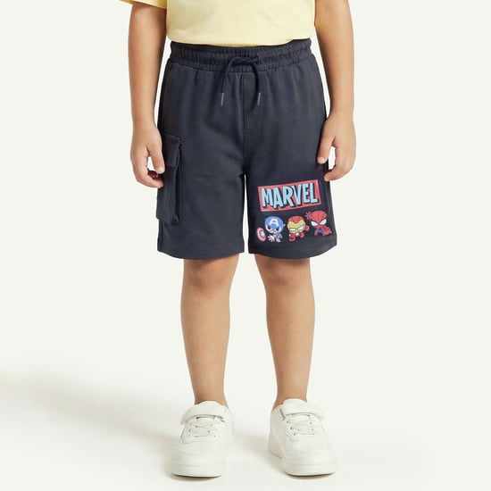 Juniors Avengers Print Shorts