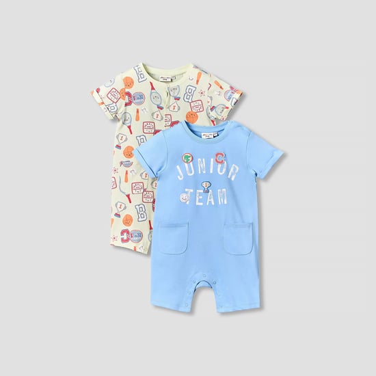 Juniors Printed Rompers - Pack of 2