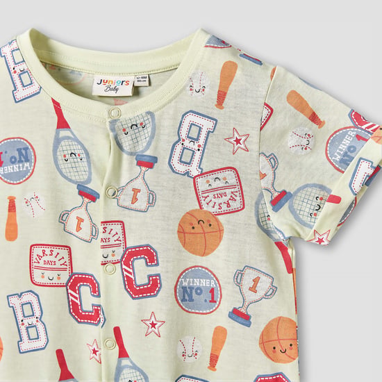 Juniors Printed Rompers - Pack of 2