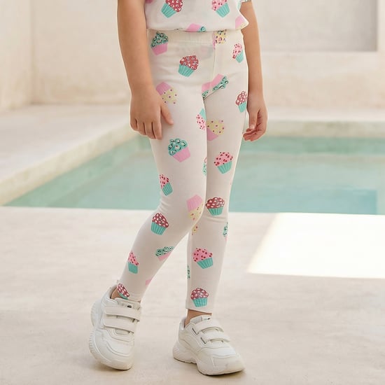 Juniors Cupcake Print Leggings