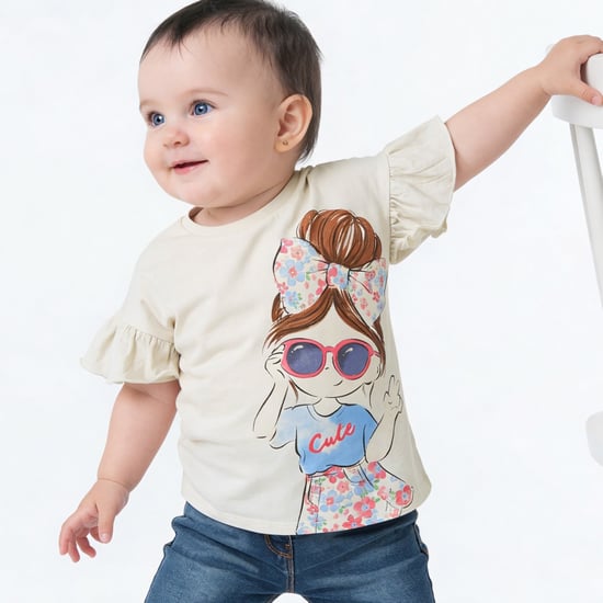Juniors Graphic Printed Top