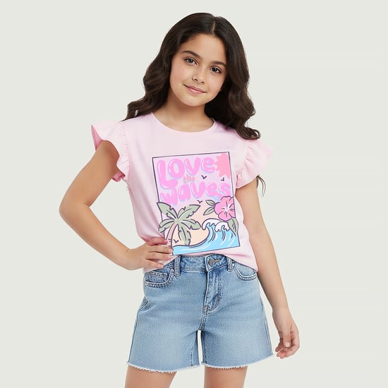 Juniors Graphic Print T-shirt