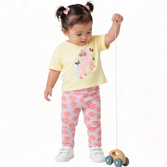 Juniors Unicorn Print T-shirt